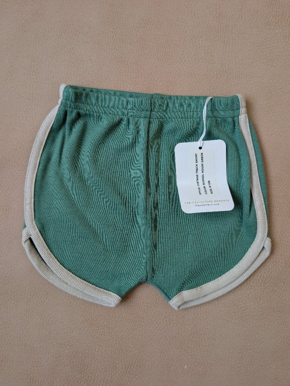 Fin & Vince Vintage Track Shorts, School House Green